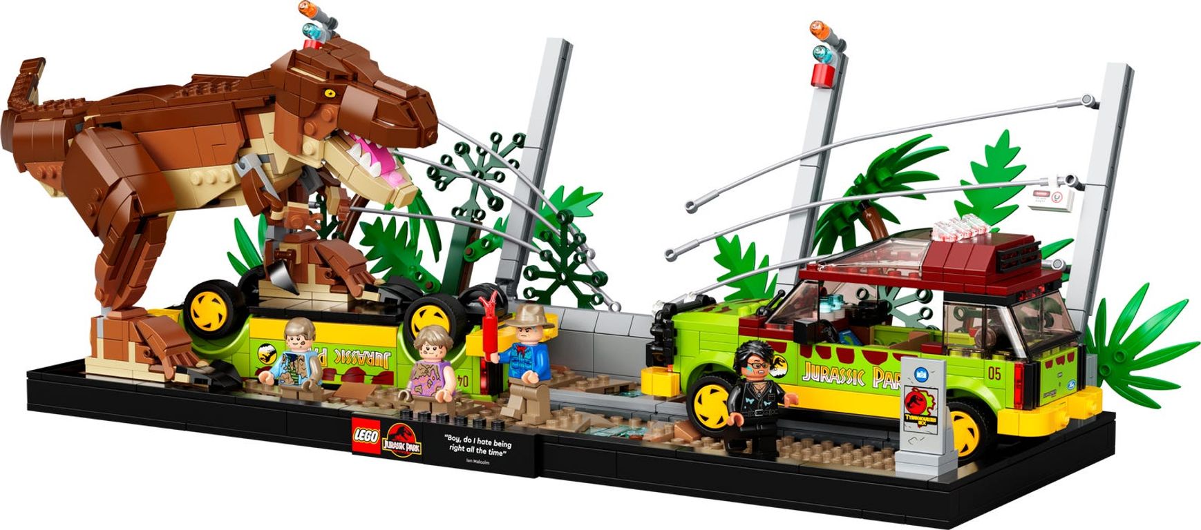LEGO® Jurassic World T. rex Breakout components