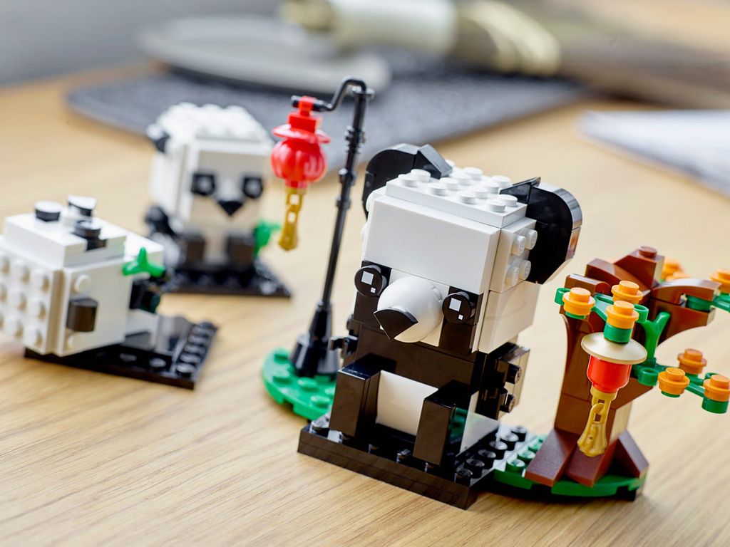 LEGO® BrickHeadz™ Pandas fürs chinesische Neujahrsfest komponenten