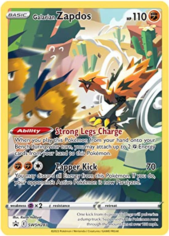 Pokémon TCG: Crown Zenith Tin (Galarian Zapdos) karte