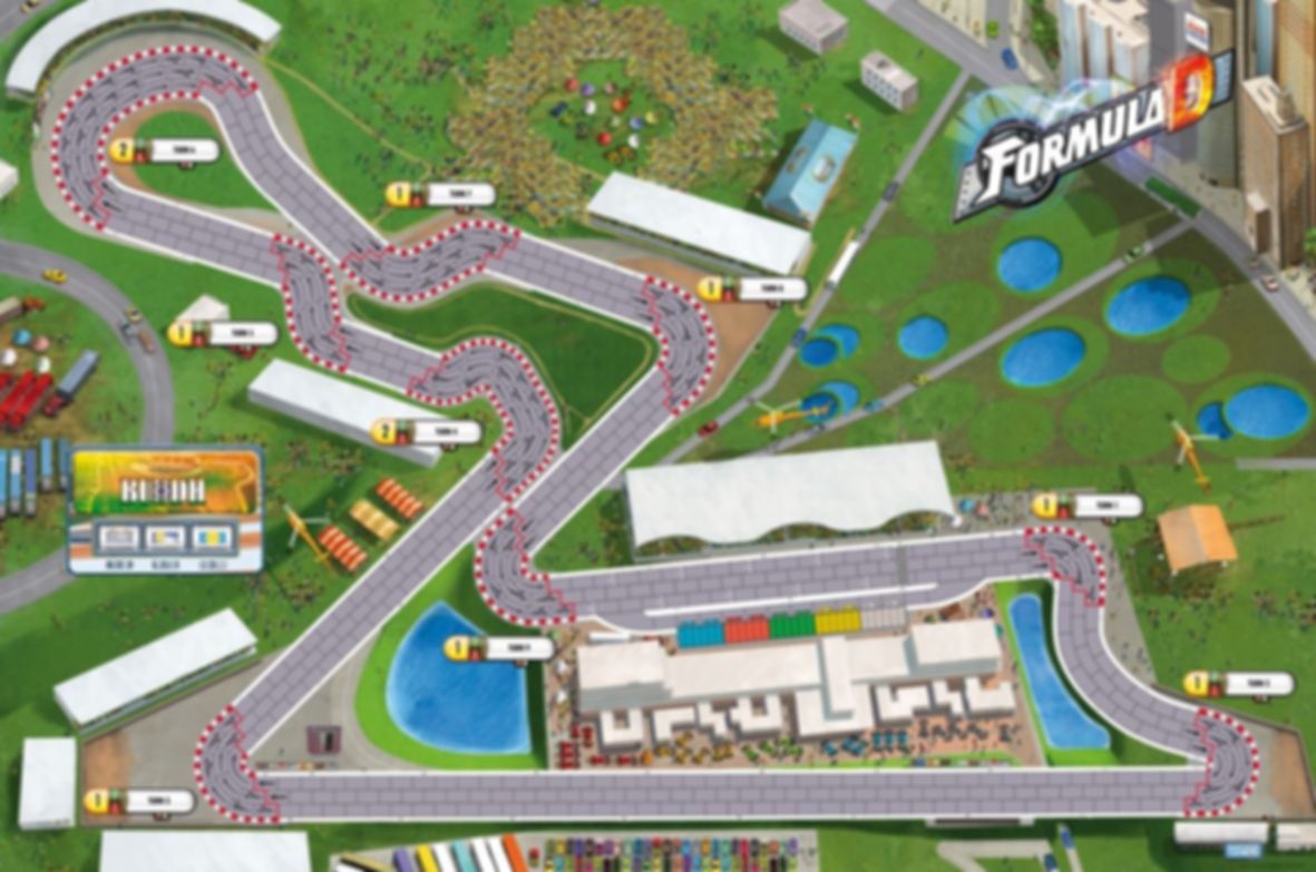 Formula D: Circuits 4 - Grand Prix of Baltimore & Buddh game board