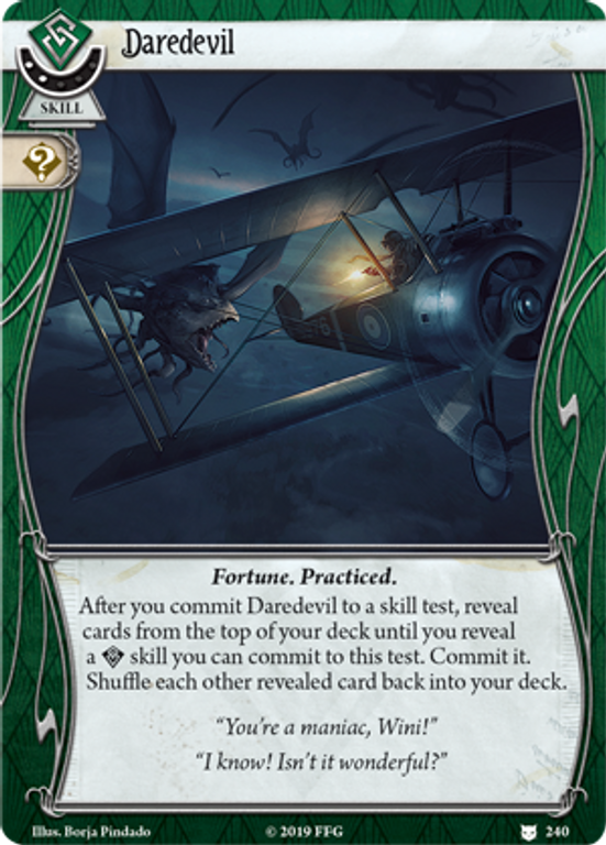 Arkham Horror: El Juego de Cartas - Punto sin Retorno: Pack de Mitos daredevil carta