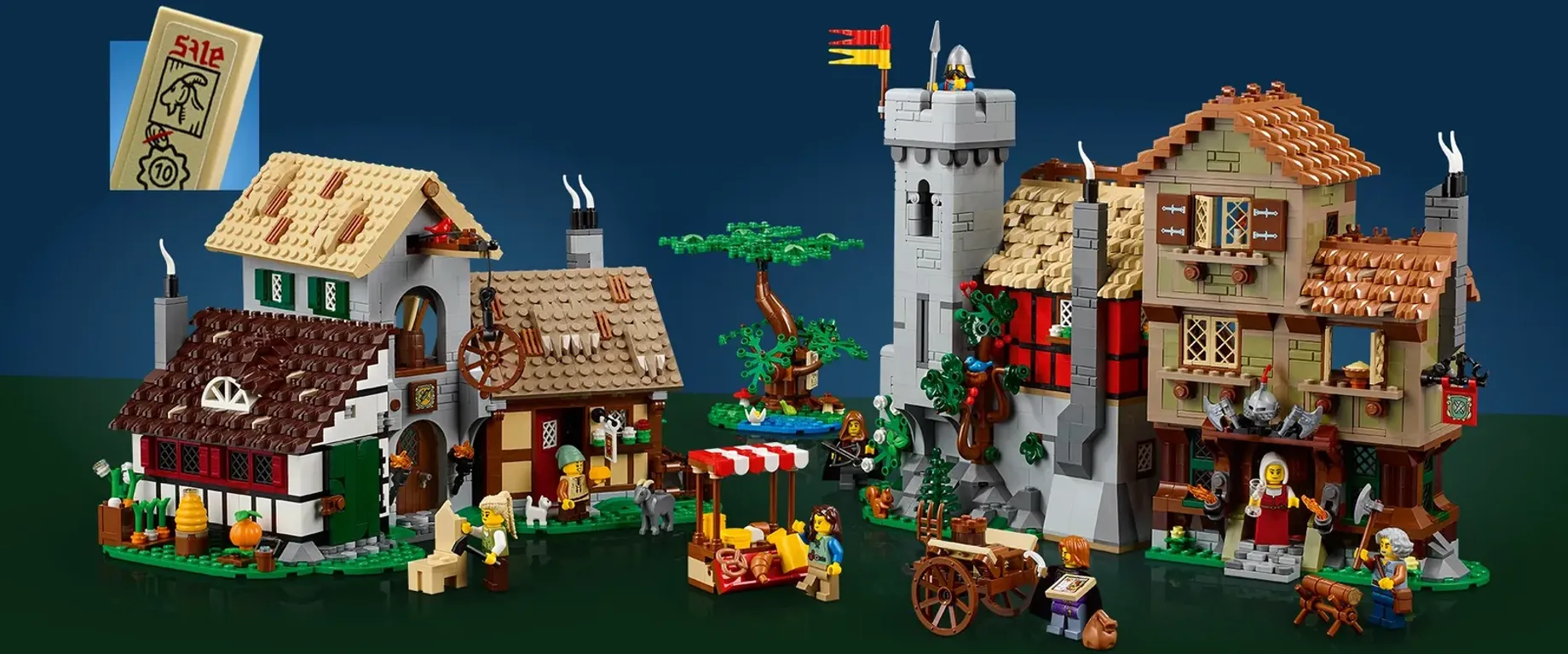 LEGO® Icons Middeleeuws stadsplein