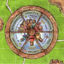 Carcassonne: Wheel of Fortune components