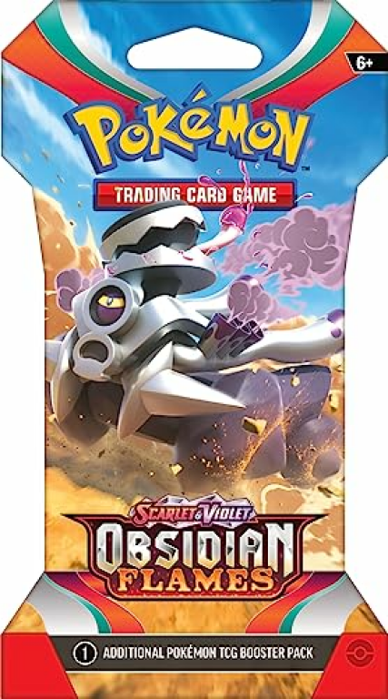 Pokémon TCG: Scarlet & Violet - Obsidian Flames Sleeved Booster Pack (10 Cards) caja