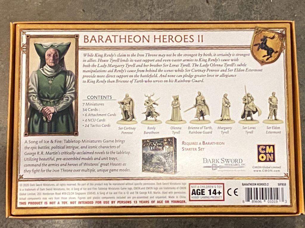 A Song of Ice & Fire: Baratheon Attachments #1 - Print And