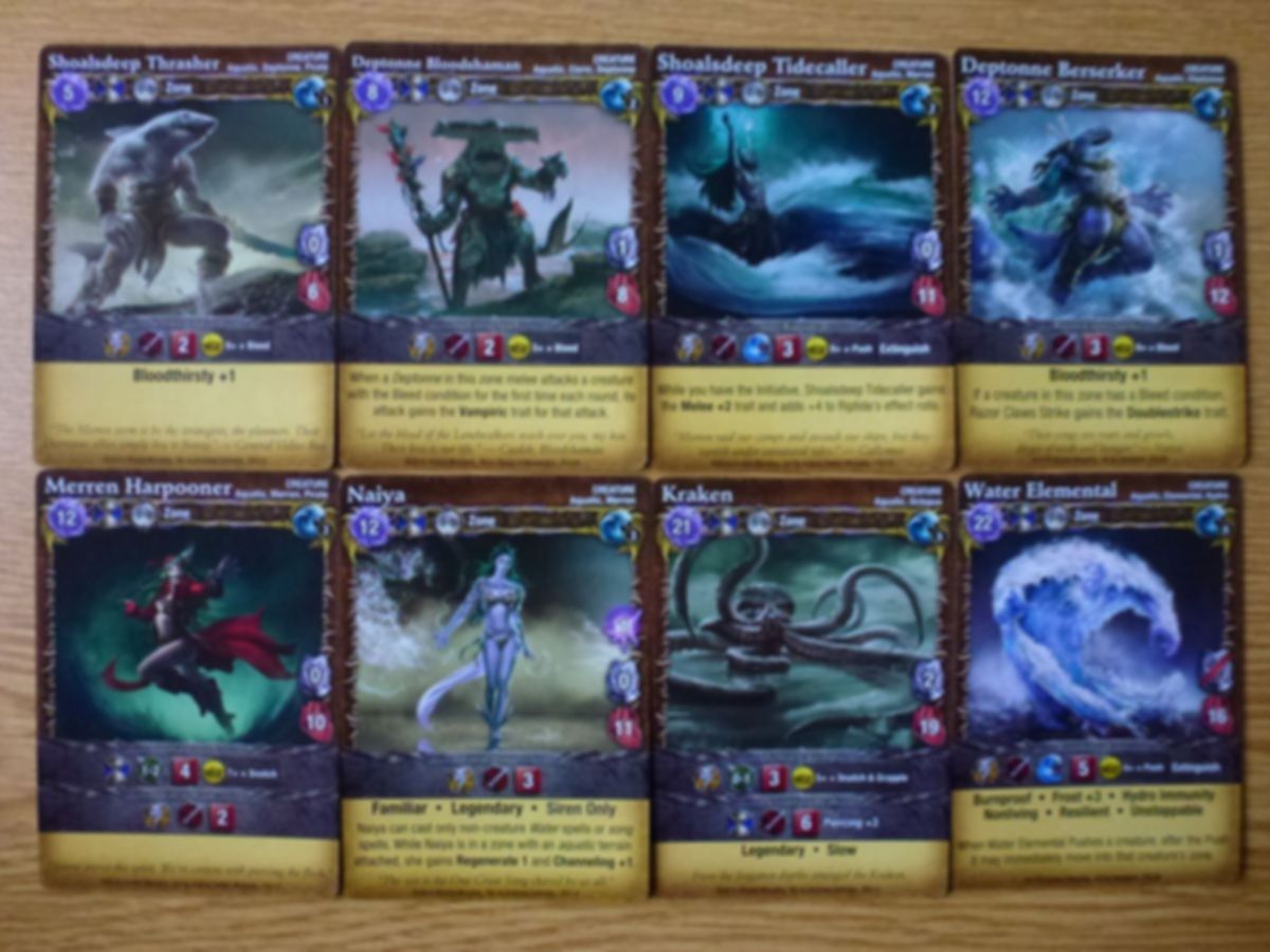 Mage Wars Arena: Paladin vs Siren Expansion Set cartes