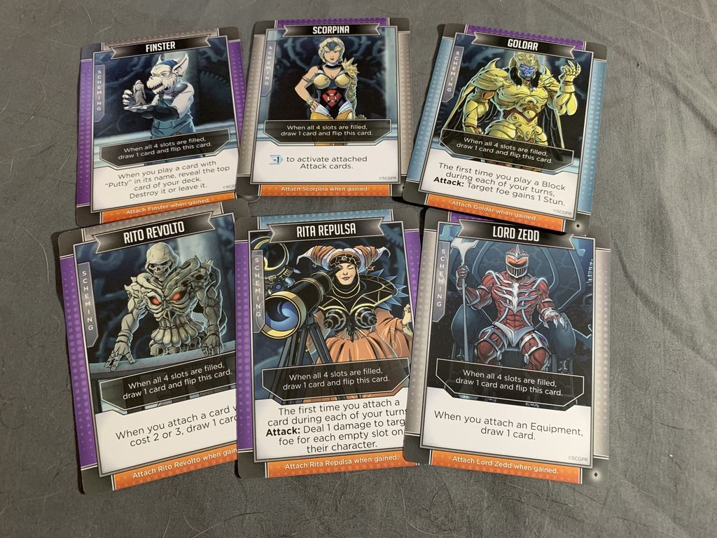 Power Rangers: Deck-Building Game cards