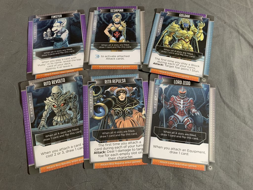 Power Rangers: Deck-Building Game cartes