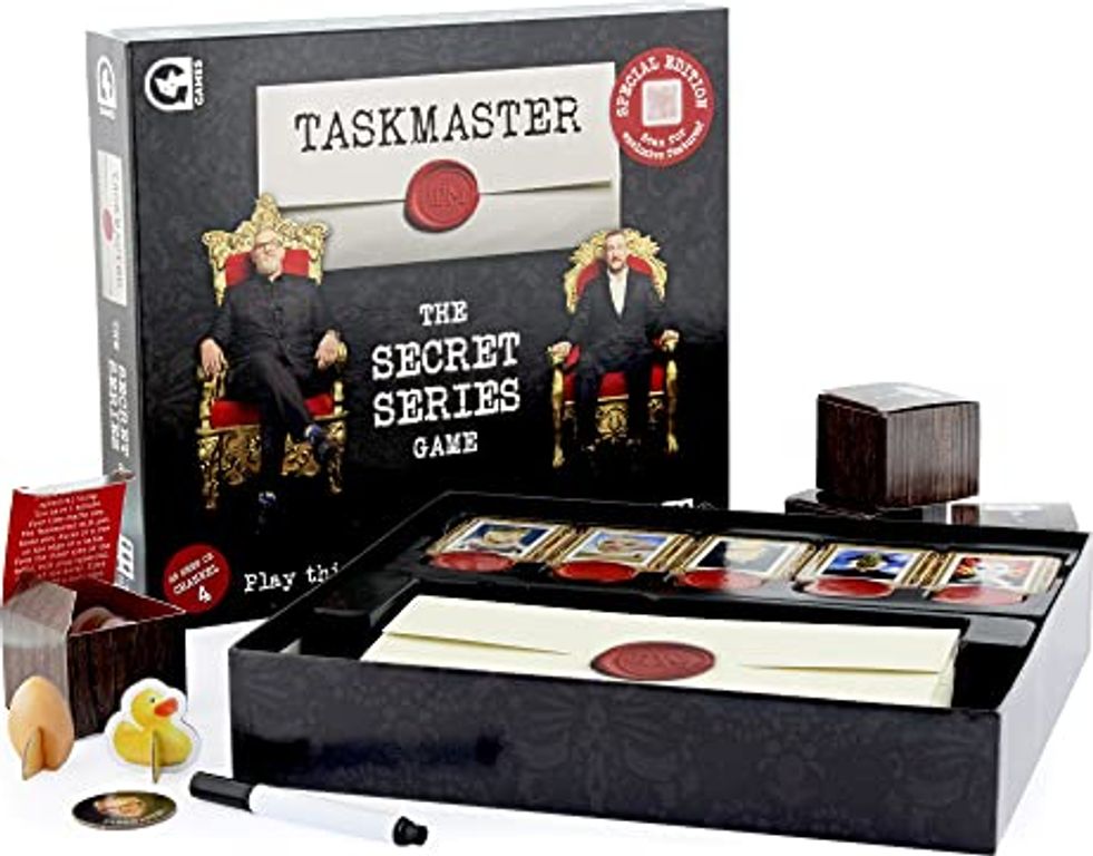 Taskmaster: The Secret Series Game components