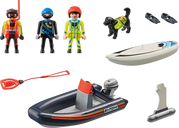 Playmobil® City Action Water Rescue with Dog components
