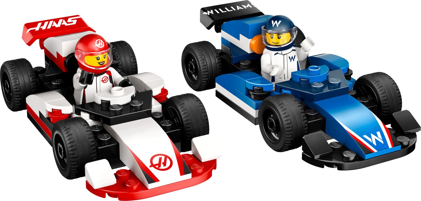 LEGO® City F1 Williams Racing en Haas F1 racewagens componenten