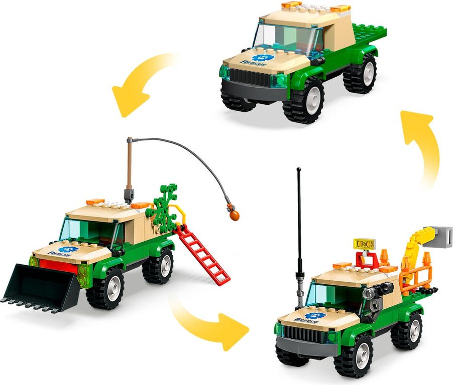 LEGO® City Wild Animal Rescue Missions components