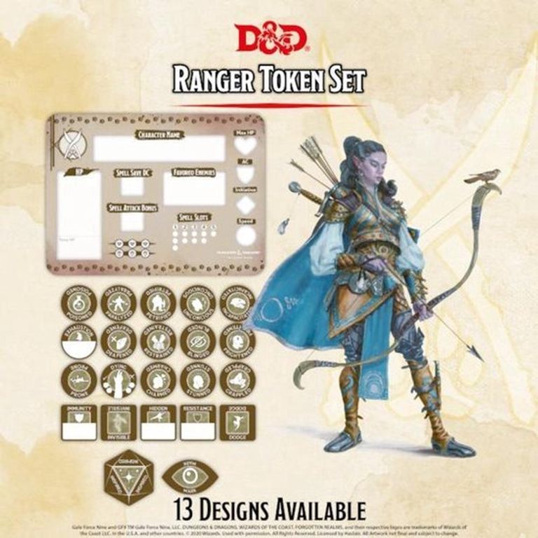 Dungeons & Dragons - Ranger Token Set gameplay
