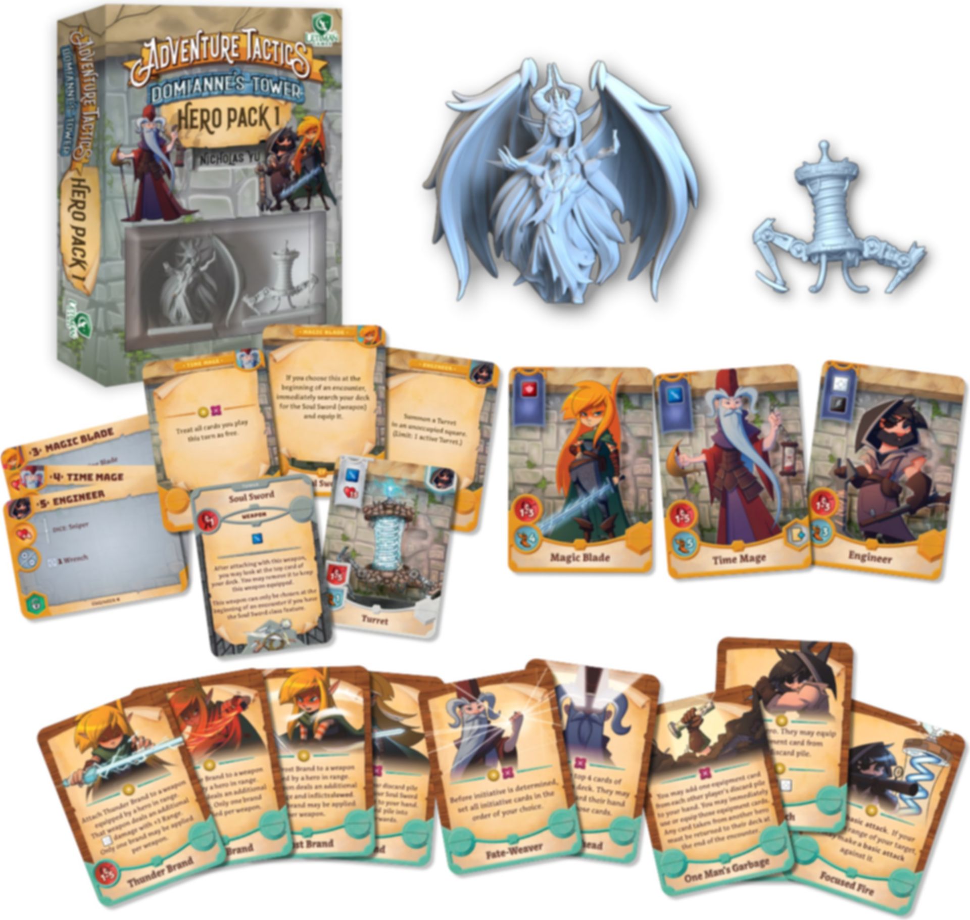Adventure Tactics: Domianne's Tower – Hero Pack 1 componenti