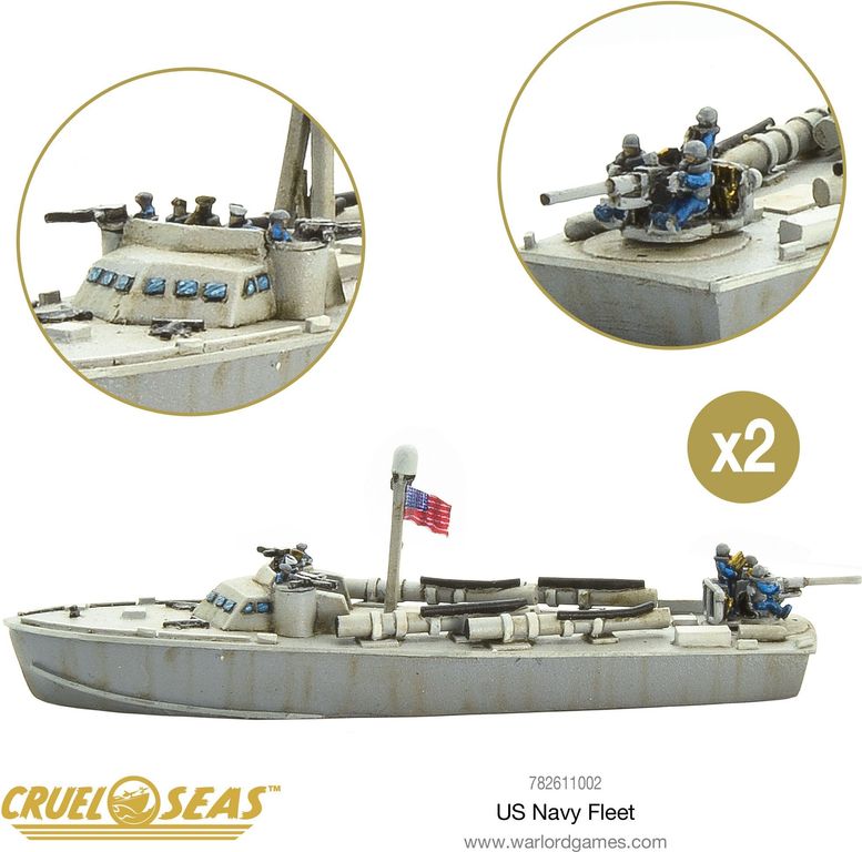 Cruel Seas: US Navy Fleet miniaturas