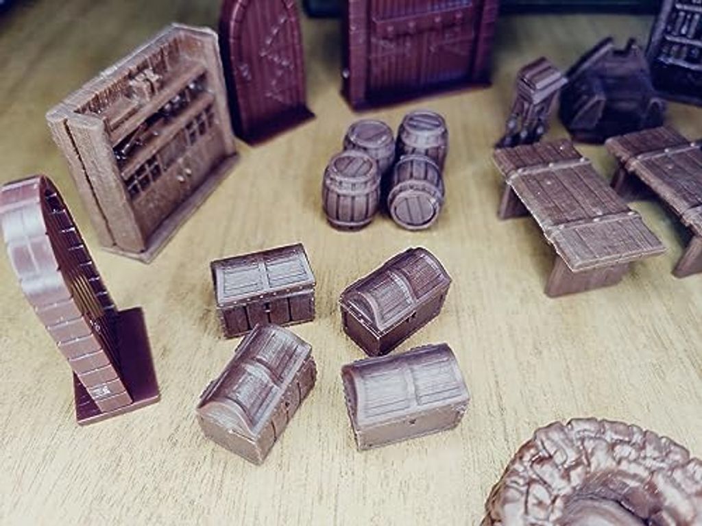 Terrain Crate: Dungeon Essentials Medium Size Set composants