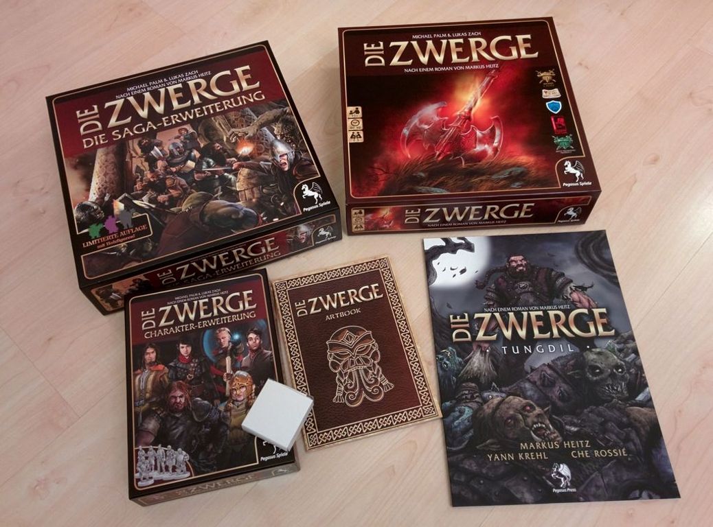 The Dwarves: The Saga Expansion components