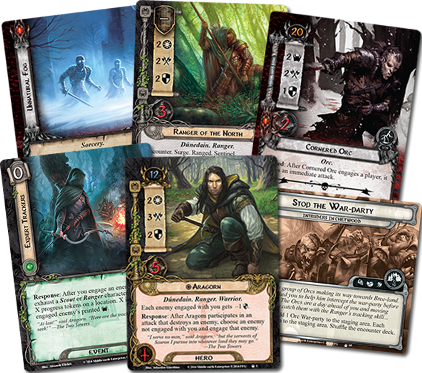 The Lord of the Rings: The Card Game - The Lost Realm cards