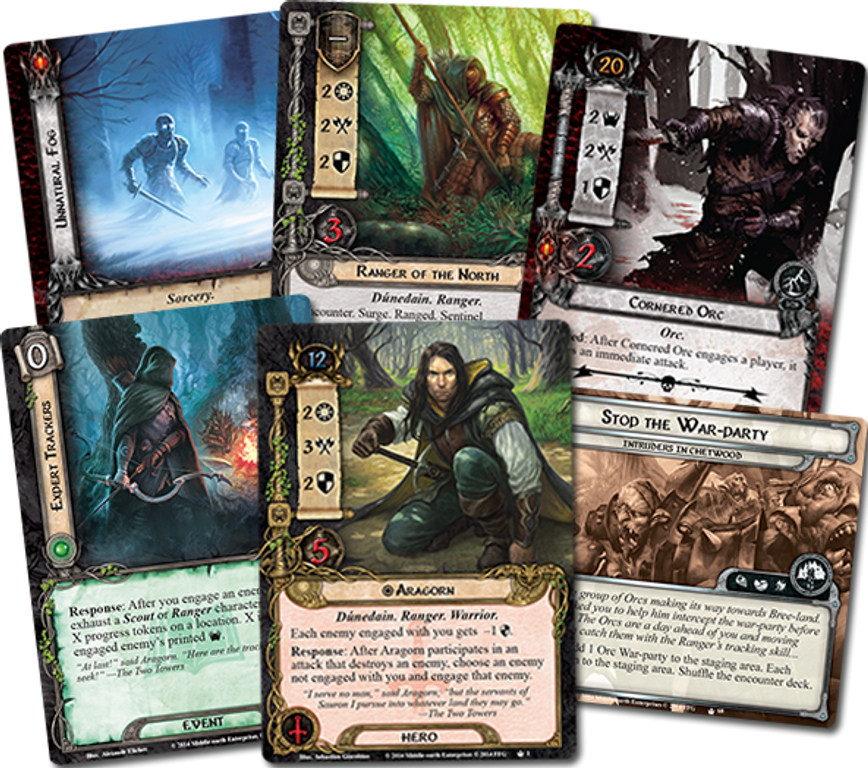 The Lord of the Rings: The Card Game - The Lost Realm kaarten