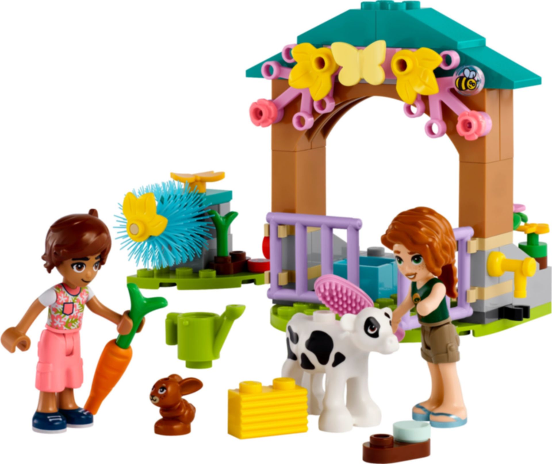 LEGO® Friends Autumn's Baby Cow Shed components