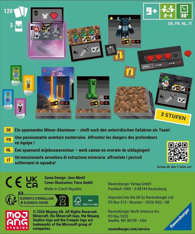 Minecraft: Digging Down back of the box
