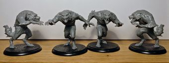 Shadows of Brimstone: Werewolf Feral Kin Mission Pack miniaturas