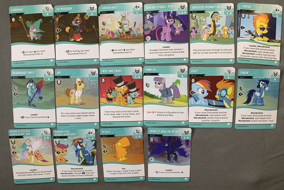 My Little Pony: Adventures in Equestria Deck-Building Game – Familiar Faces Expansion cartes