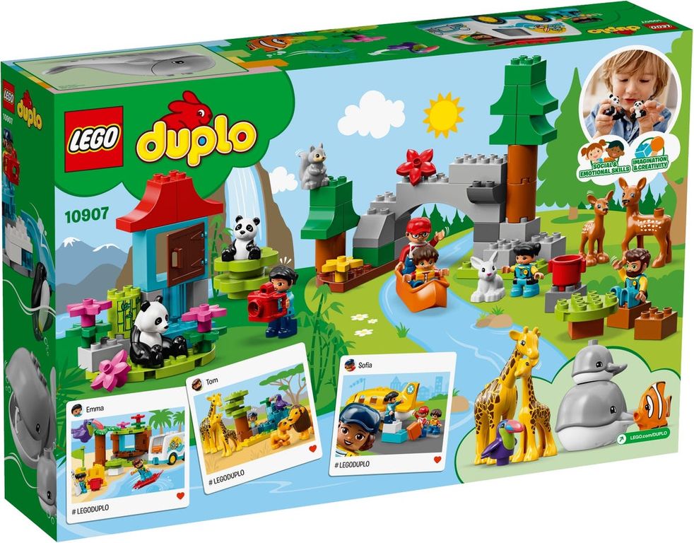 LEGO® DUPLO® World Animals back of the box