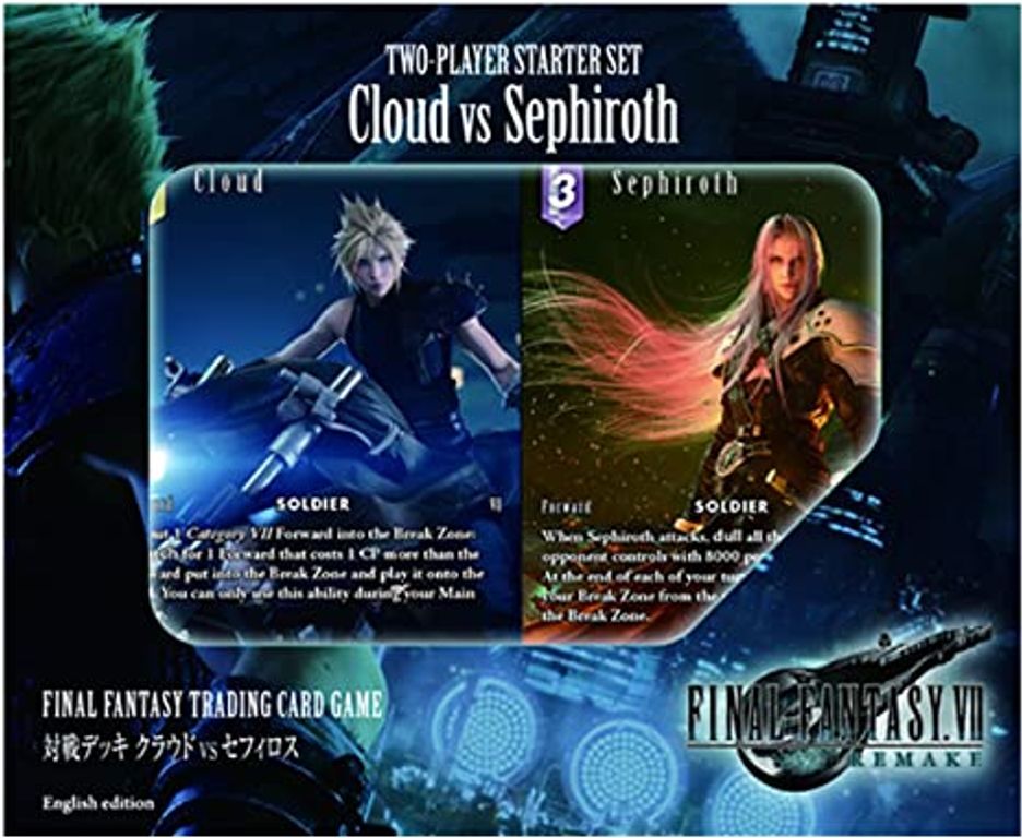 FINAL FANTASY TCG: Cloud vs. Sephiroth Two Player Starter Set boîte