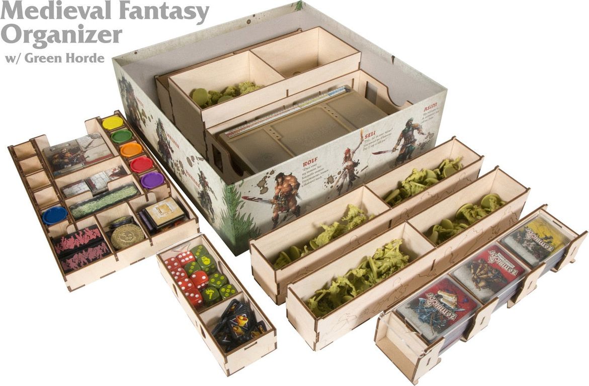 Zombicide: The Broken Token Zombicide Medieval Fantasy Hoard Chest components