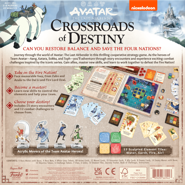 Avatar: The Last Airbender – Crossroads of Destiny rückseite der box