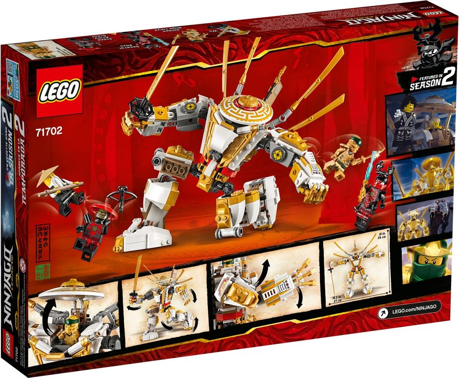 LEGO® Ninjago Gouden mech achterkant van de doos