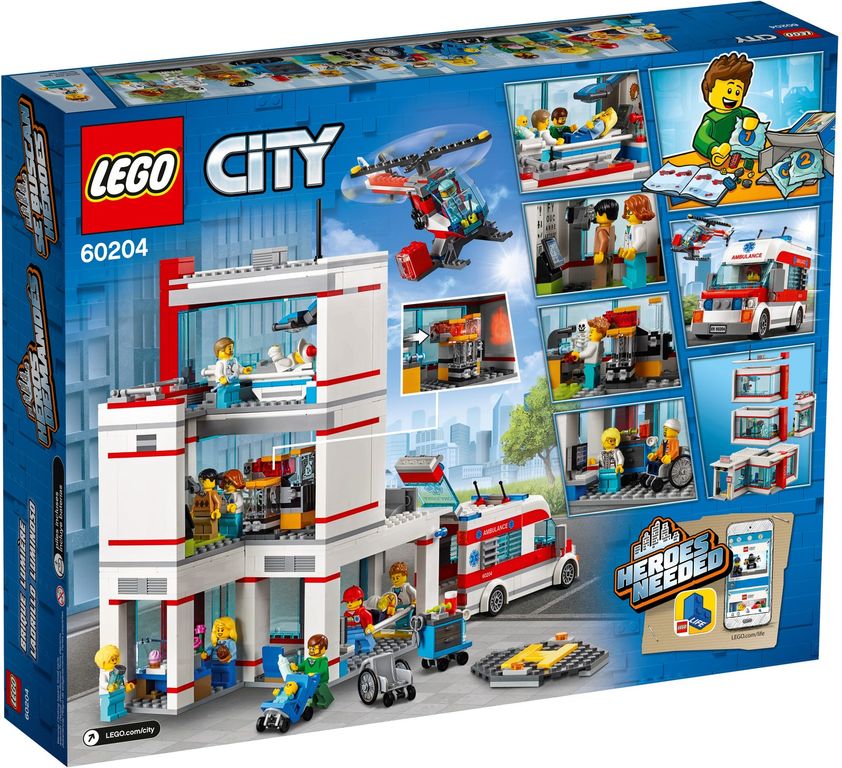LEGO® City Hospital back of the box