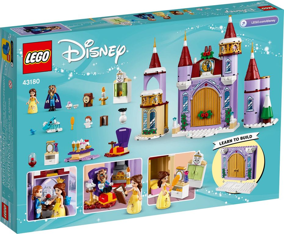 LEGO® Disney Belle's Castle Winter Celebration back of the box