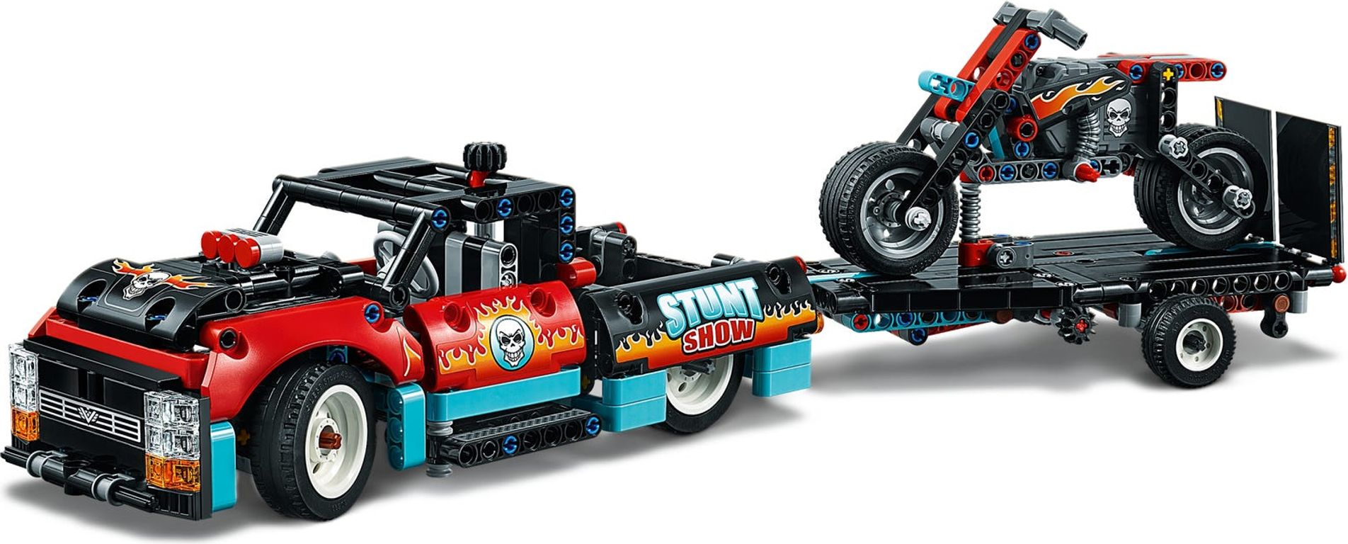 LEGO® Technic Truck en motor voor stuntshow speelwijze