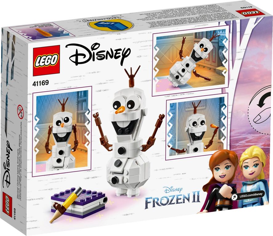 LEGO® Disney Olaf achterkant van de doos