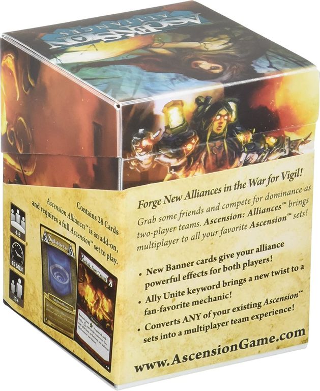 Ascension: Alliances back of the box