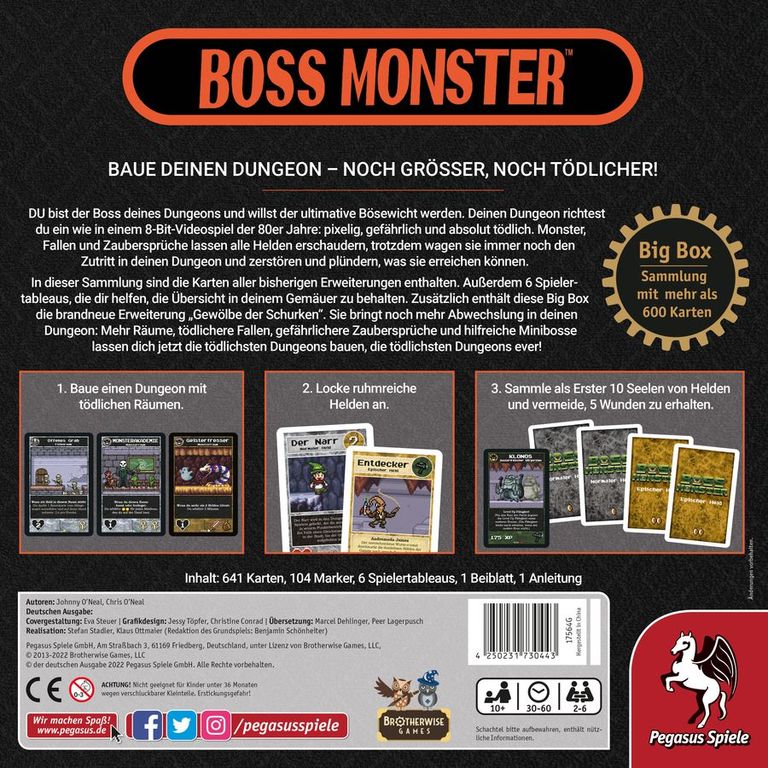 Boss Monster Big Box parte posterior de la caja