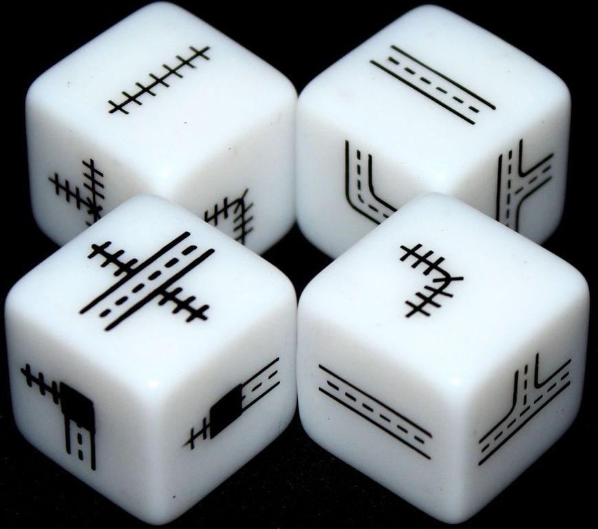 Railroad Ink: Deep Blue Edition dice