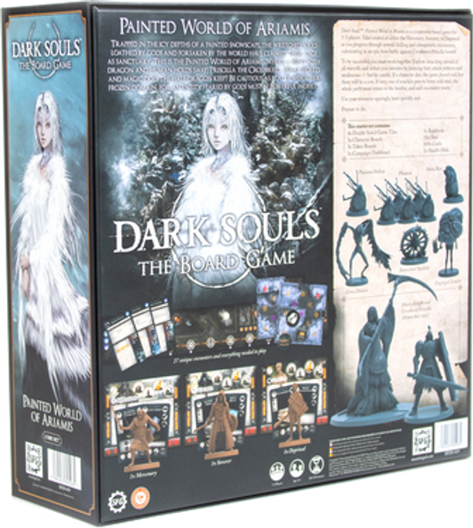 Dark Souls: The Board Game – Painted World of Ariamis back of the box