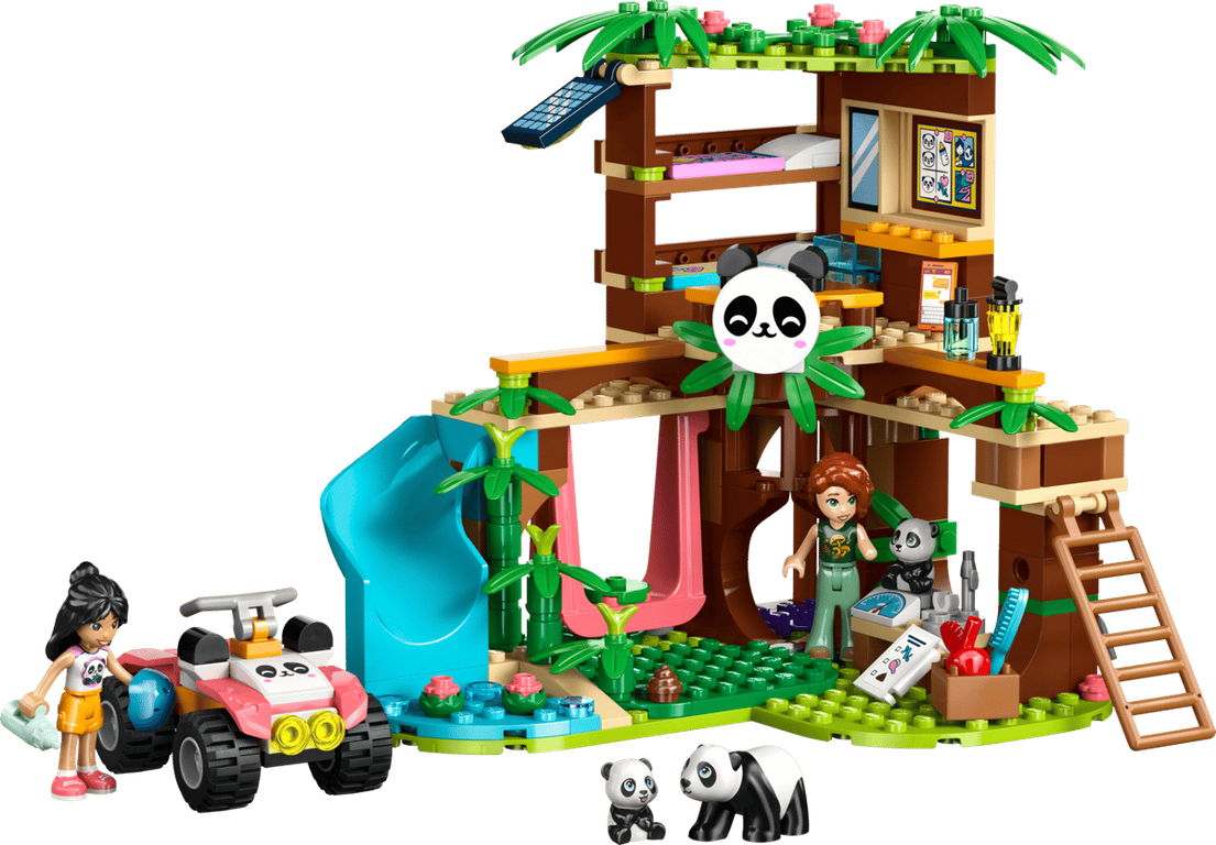 LEGO® Friends Panda Sanctuary Animal Care components