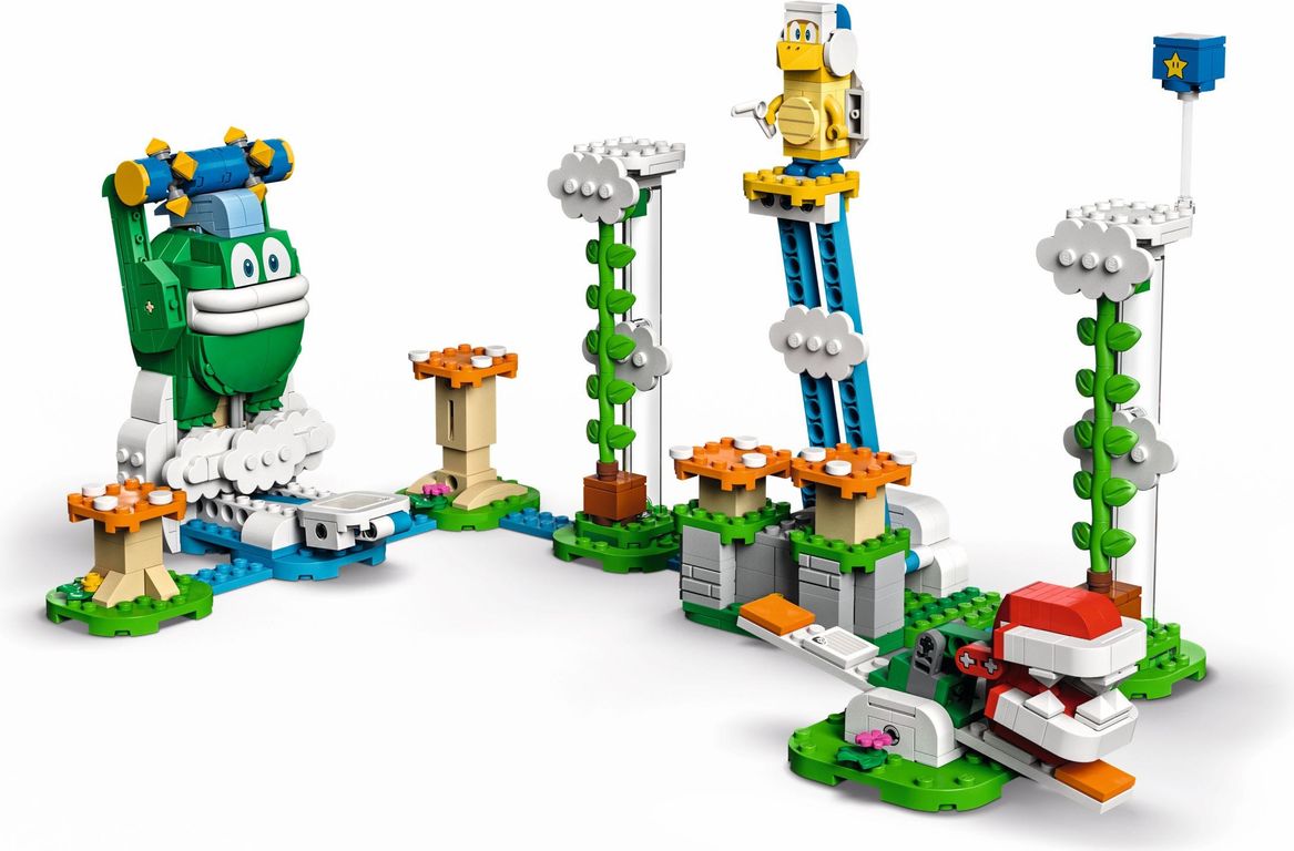 LEGO® Super Mario™ Big Spike’s Cloudtop Challenge Expansion Set components