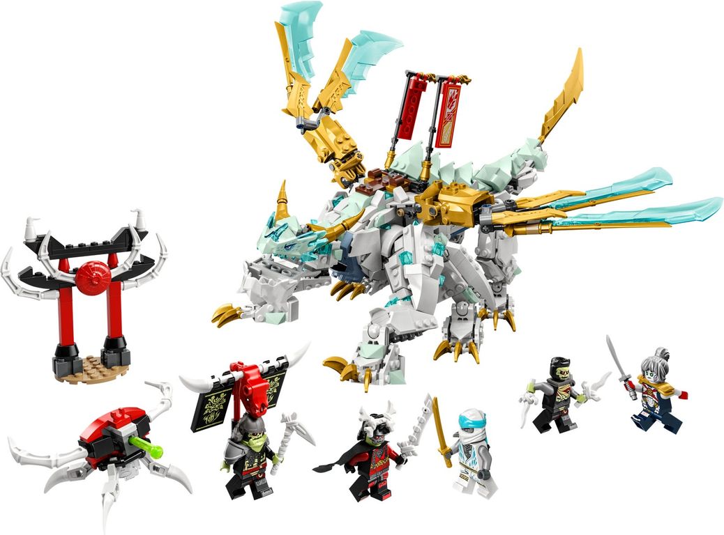 LEGO® Ninjago Zane’s Ice Dragon Creature components