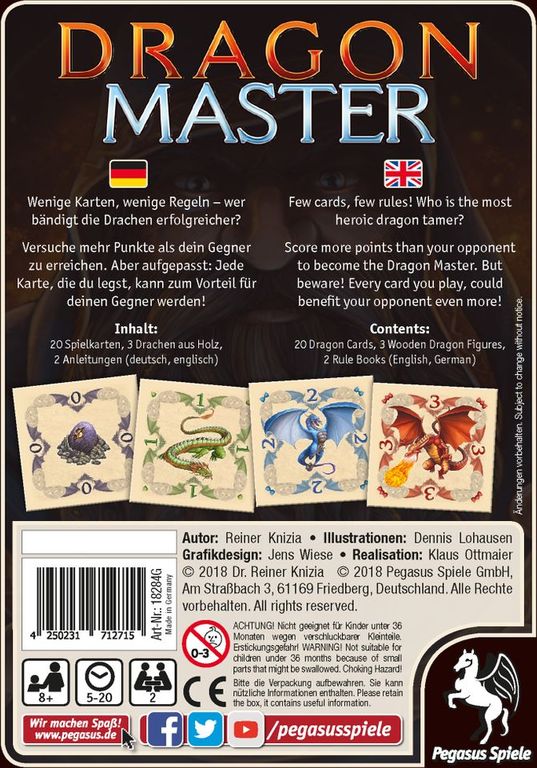 Dragon Master back of the box