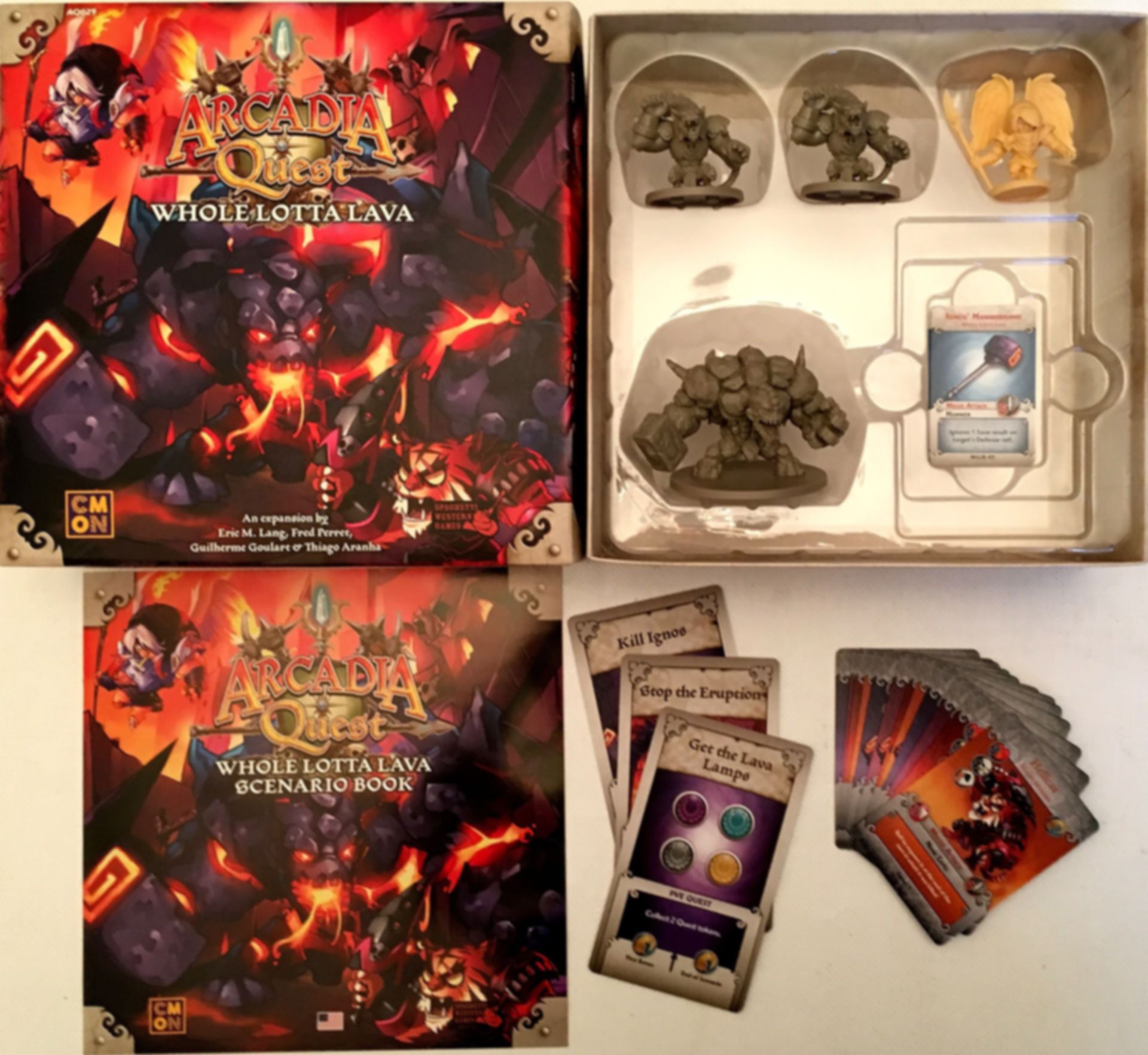 Arcadia Quest: Inferno - Whole Lotta Lava componenten