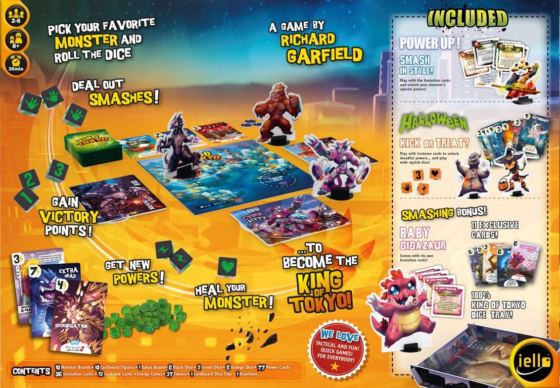 King of Tokyo: Monster Box rückseite der box