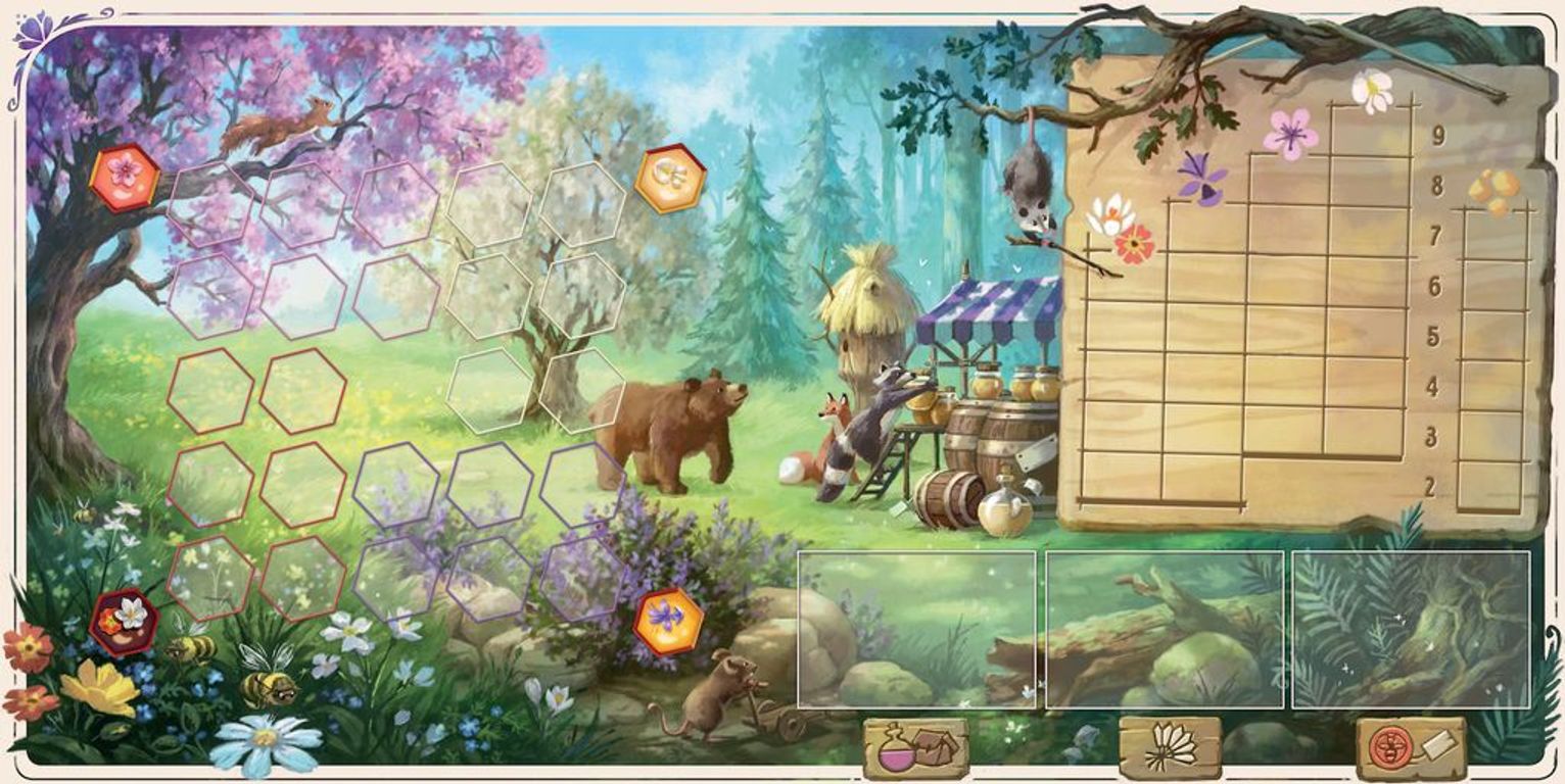 Honey Buzz plateau de jeu