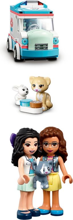 LEGO® Friends Ambulancia de la Clínica Veterinaria minifiguras