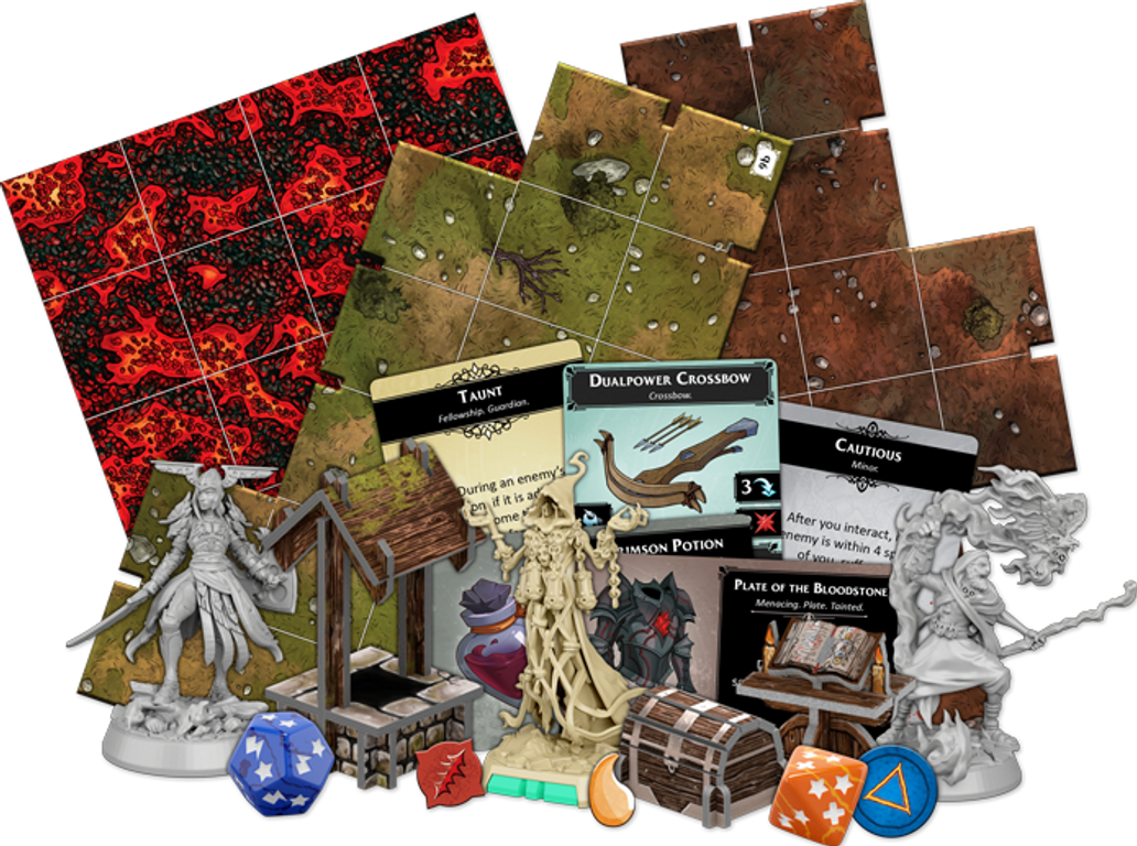 Descent: Legends of the Dark components