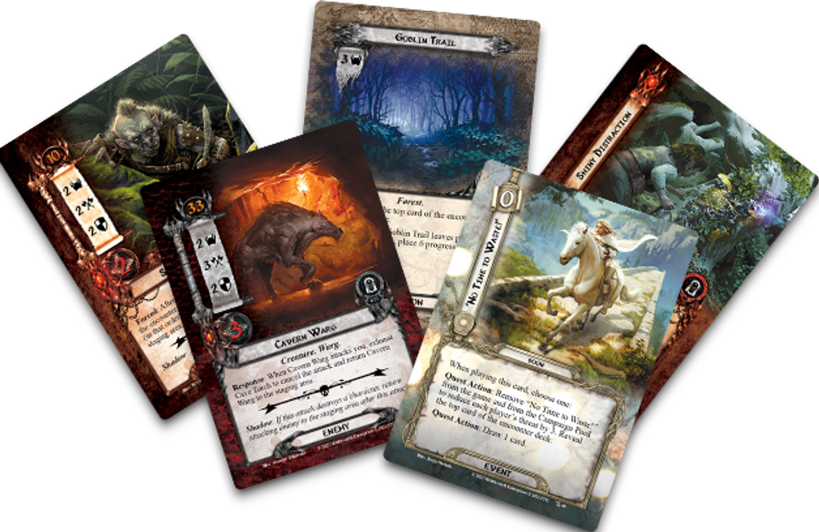 Le Seigneur des Anneaux Le Jeu de Cartes: Les Ténèbres de la Forêt Noire cartes